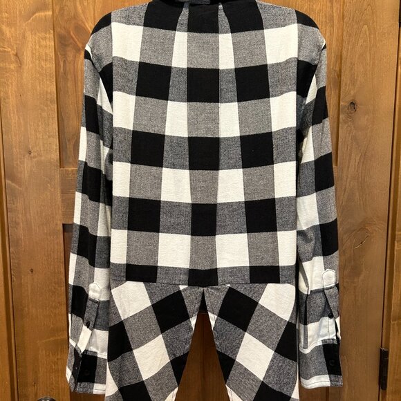 SKO BUFFS! CU Boulder Ladies Flannel Buffalo Check Top (NEW) - Picture 5 of 16